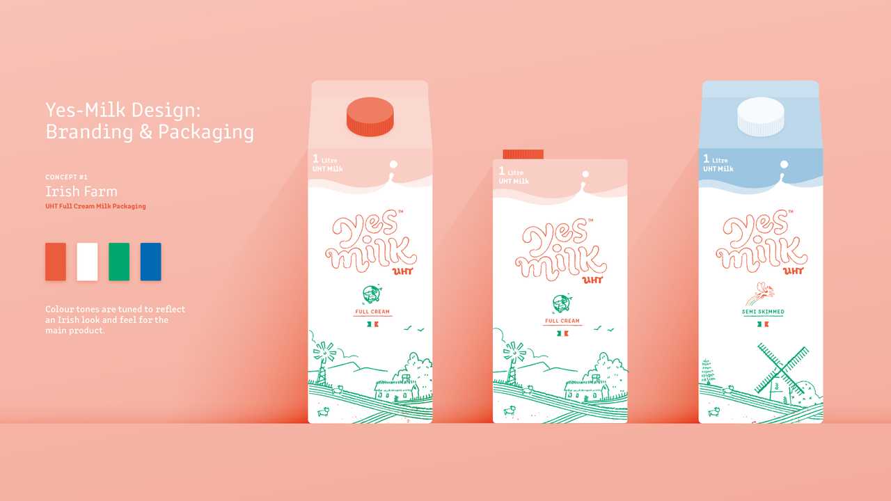 YES-milk branding and packaging design concept YES-milk branding and packaging design concept